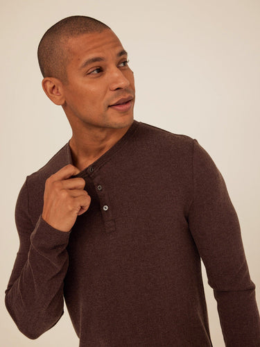 Elias Sweater Knit Long Sleeve Henley Mens Outerwear Sweater Threads 4 Thought 