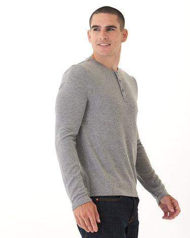 Elias Sweater Knit Long Sleeve Brushed Henley Threads 4 Thought 