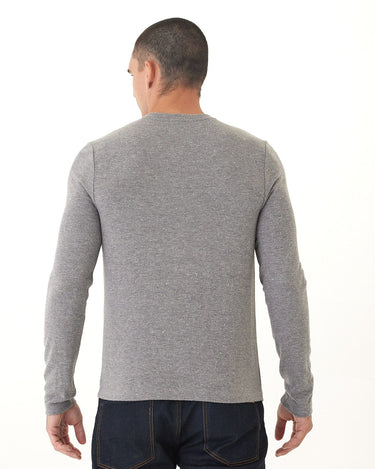 Elias Sweater Knit Long Sleeve Brushed Henley Threads 4 Thought 