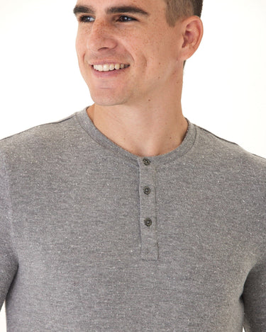 Elias Sweater Knit Long Sleeve Brushed Henley Threads 4 Thought 