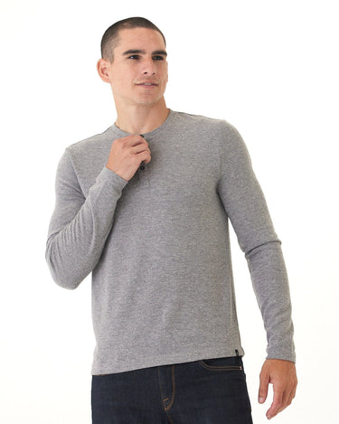 Elias Sweater Knit Long Sleeve Brushed Henley Threads 4 Thought 