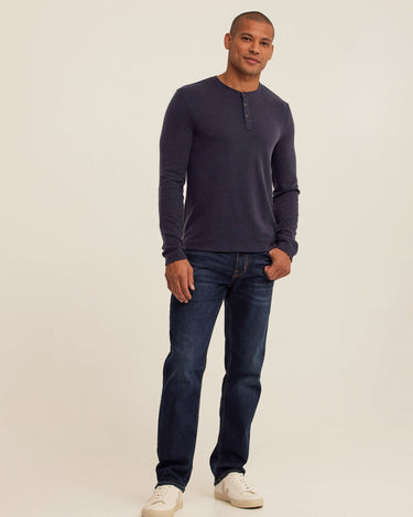 Elias Sweater Knit Long Sleeve Henley Mens Outerwear Sweater Threads 4 Thought 