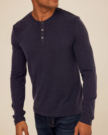 Elias Sweater Knit Long Sleeve Henley Mens Outerwear Sweater Threads 4 Thought 