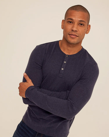 Elias Sweater Knit Long Sleeve Henley Mens Outerwear Sweater Threads 4 Thought 