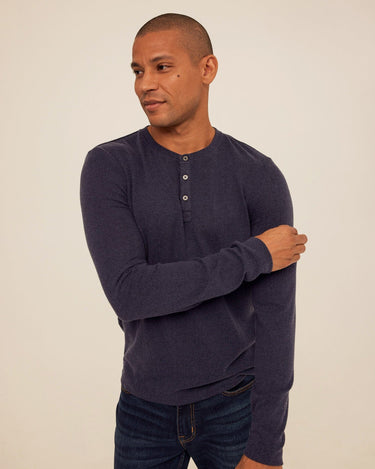 Elias Sweater Knit Long Sleeve Henley Mens Outerwear Sweater Threads 4 Thought 