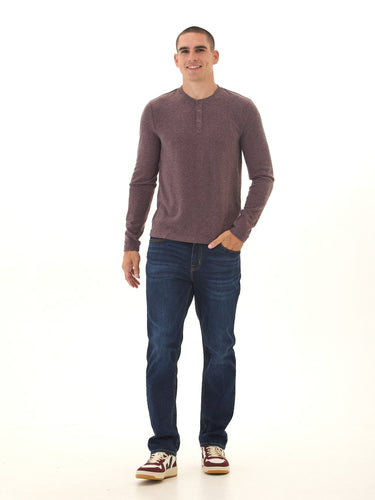 Elias Sweater Knit Long Sleeve Henley Mens Outerwear Sweater Threads 4 Thought 