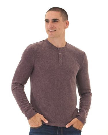 Elias Sweater Knit Long Sleeve Henley Mens Outerwear Sweater Threads 4 Thought 