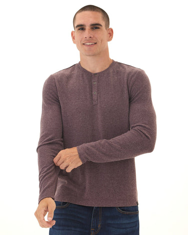 Elias Sweater Knit Long Sleeve Henley Mens Outerwear Sweater Threads 4 Thought 