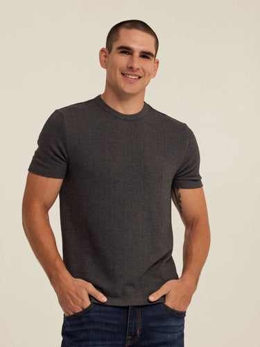 Gil Sweater Knit Short Sleeve Tee Threads 4 Thought 