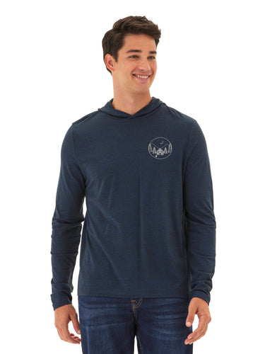 Triblend Embroidery Hoodie Tee Mens Tops Tshirt Long Threads 4 Thought