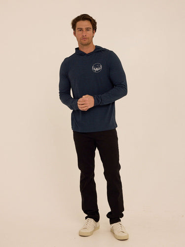 Triblend Embroidery Hoodie Tee Mens Tops Tshirt Long Threads 4 Thought 
