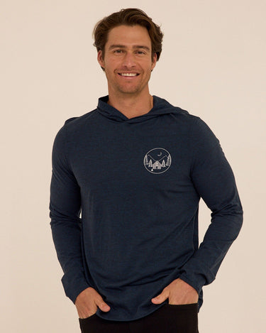 Triblend Embroidery Hoodie Tee Mens Tops Tshirt Long Threads 4 Thought 