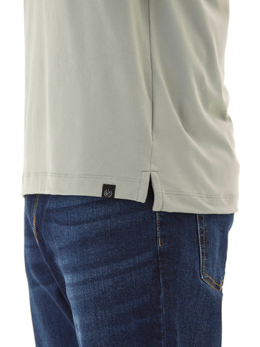 Darryn Luxe Jersey 2 Button Polo Mens Tops Tshirt Long Polo Threads 4 Thought 