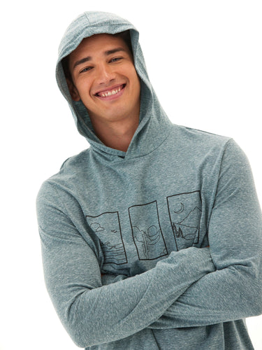 Triblend Jersey Graphic T-Shirt Hoodie Mens Tops Tshirt Long Threads 4 Thought 