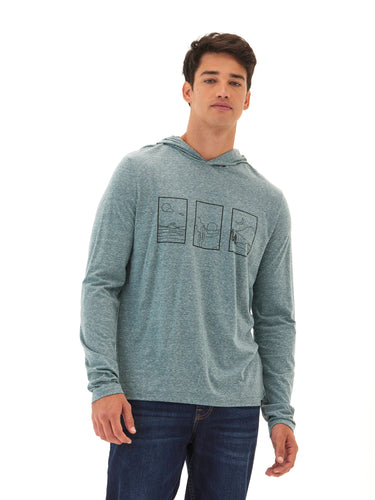 Triblend Jersey Graphic T-Shirt Hoodie Mens Tops Tshirt Long Threads 4 Thought