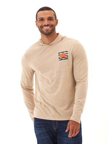 Setting Sun Graphic Triblend Jersey T-Shirt Hoodie Mens Outerwear Sweatshirt Threads 4 Thought