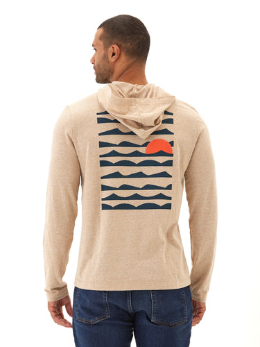 Setting Sun Graphic Triblend Jersey T-Shirt Hoodie Mens Outerwear Sweatshirt Threads 4 Thought 