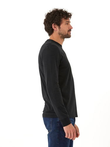 Embroidery Long Sleeve Triblend Crew Mens Tops Tshirt Long Threads 4 Thought 