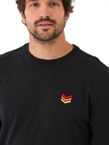 Embroidery Long Sleeve Triblend Crew Mens Tops Tshirt Long Threads 4 Thought