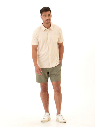 Paxton Jacquard Terry Button-Down Pocket Shirt Threads 4 Thought 