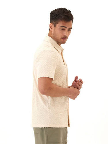 Paxton Jacquard Terry Button-Down Pocket Shirt Threads 4 Thought 