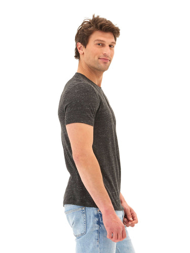 Soloman Slub Linen Short Sleeve Crew Tee Mens Tops Tshirt Short Threads 4 Thought