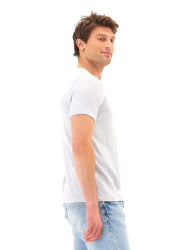 Soloman Slub Linen Short Sleeve Crew Tee Mens Tops Tshirt Short Threads 4 Thought