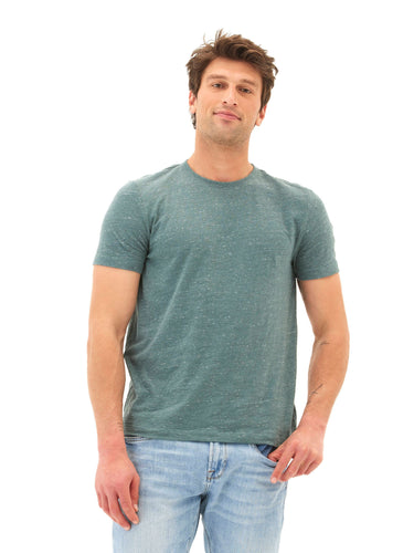 Soloman Slub Linen Short Sleeve Crew Tee Mens Tops Tshirt Short Threads 4 Thought