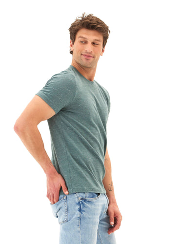 Soloman Slub Linen Short Sleeve Crew Tee Mens Tops Tshirt Short Threads 4 Thought