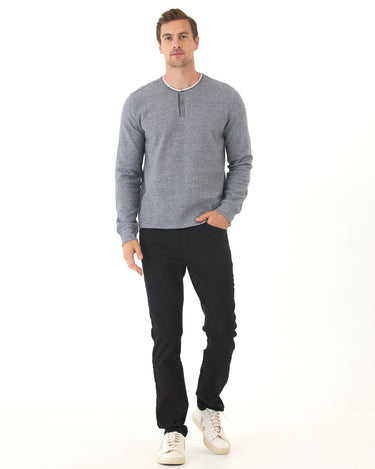 Charles Eco Double Knit Henley Mens Tops Tshirt Long Henley Threads 4 Thought 