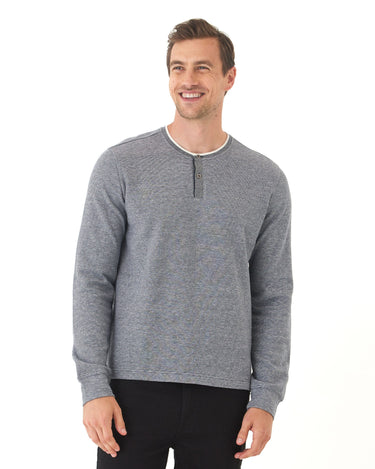 Charles Eco Double Knit Henley Mens Tops Tshirt Long Henley Threads 4 Thought 
