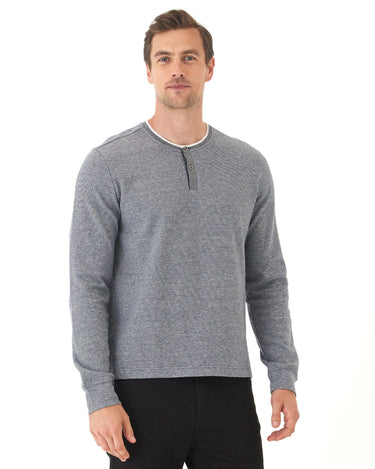 Charles Eco Double Knit Henley Mens Tops Tshirt Long Henley Threads 4 Thought 