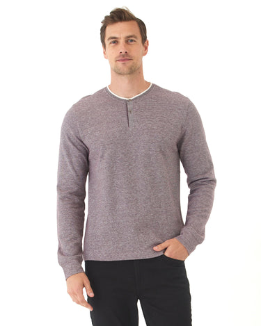 Charles Eco Double Knit Henley Mens Tops Tshirt Long Henley Threads 4 Thought 