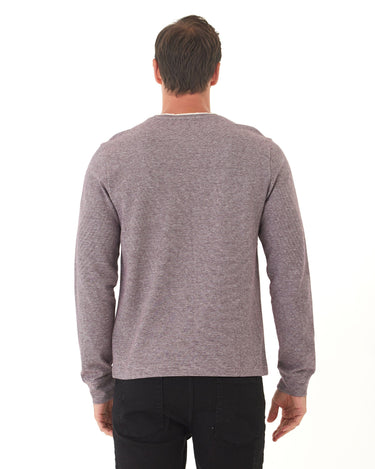 Charles Eco Double Knit Henley Mens Tops Tshirt Long Henley Threads 4 Thought 