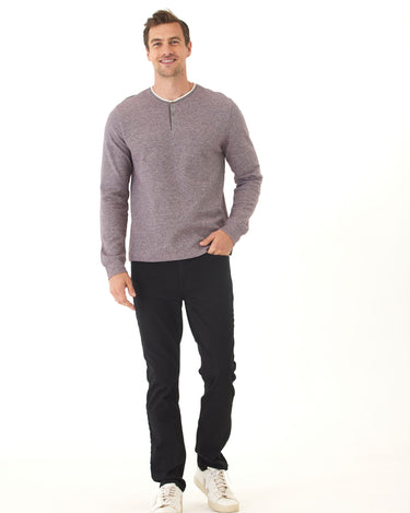 Charles Eco Double Knit Henley Mens Tops Tshirt Long Henley Threads 4 Thought 