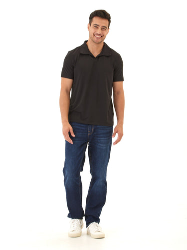 Jared Luxe Jersey Short Sleeve Polo Mens Tops Tshirt Short Polo Threads 4 Thought 