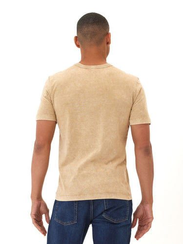 Shawn Mineral Wash Eco Cotton Jersey Crew Tee Mens Tops Tshirt Short Threads 4 Thought 