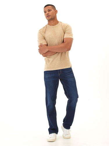 Shawn Mineral Wash Eco Cotton Jersey Crew Tee Mens Tops Tshirt Short Threads 4 Thought 