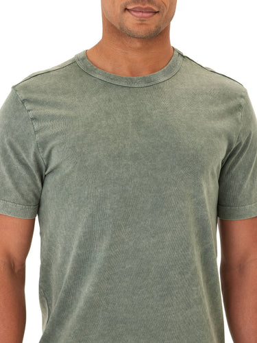 Shawn Mineral Wash Eco Cotton Jersey Crew Tee Mens Tops Tshirt Short Threads 4 Thought