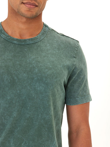 Shawn Mineral Wash Eco Cotton Jersey Crew Tee Mens Tops Tshirt Short Threads 4 Thought