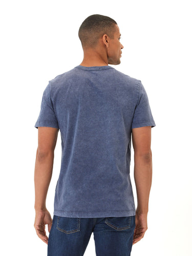 Shawn Mineral Wash Eco Cotton Jersey Crew Tee Mens Tops Tshirt Short Threads 4 Thought
