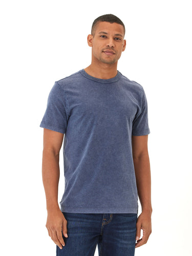 Shawn Mineral Wash Eco Cotton Jersey Crew Tee Mens Tops Tshirt Short Threads 4 Thought