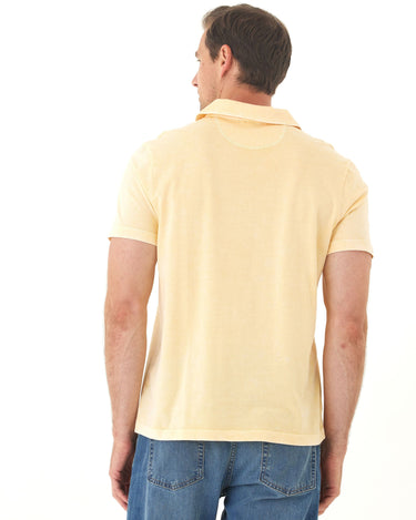 Jared Mineral Wash Eco Cotton Jersey Short Sleeve Polo Mens Tops Tshirt Short Polo Threads 4 Thought 