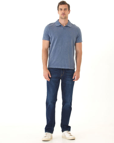 Jared Mineral Wash Eco Cotton Jersey Short Sleeve Polo Mens Tops Tshirt Short Polo Threads 4 Thought 