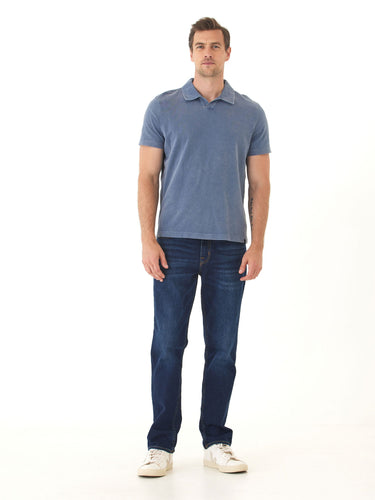 Jared Mineral Wash Eco Cotton Jersey Short Sleeve Polo Mens Tops Tshirt Short Polo Threads 4 Thought 
