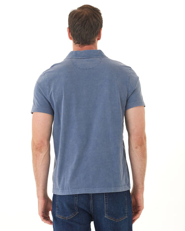 Jared Mineral Wash Eco Cotton Jersey Short Sleeve Polo Mens Tops Tshirt Short Polo Threads 4 Thought 