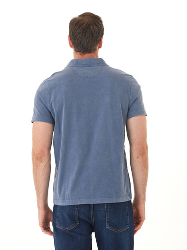 Jared Mineral Wash Eco Cotton Jersey Short Sleeve Polo Mens Tops Tshirt Short Polo Threads 4 Thought 