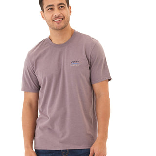 Kea Wave Embroidery Soft Wash Jersey Crew Tee Mens Tops Tshirt Short Threads 4 Thought 