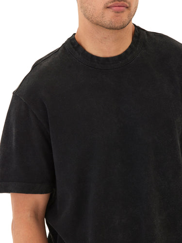 Johnny Relaxed Fit Mineral Wash Heavyweight Jersey Tee Mens Tops Tshirt Short Threads 4 Thought