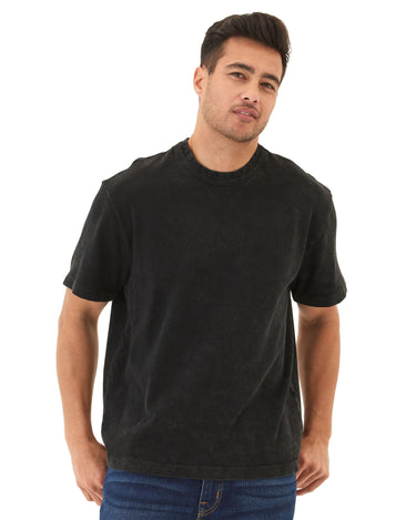 Johnny Relaxed Fit Mineral Wash Heavyweight Jersey Tee Mens Tops Tshirt Short Threads 4 Thought 